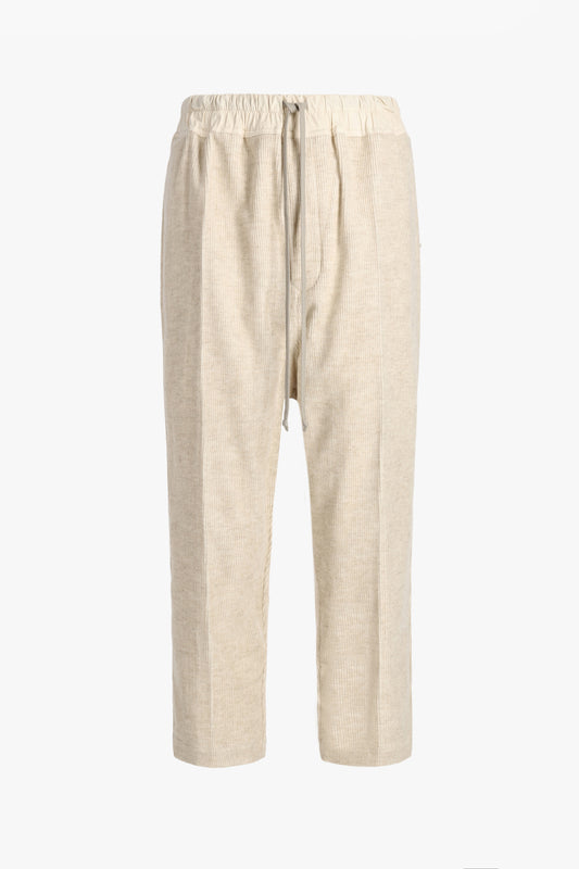 Cordhose Drawstring Astaires Cropped in NaturalRick Owens - Anita Hass