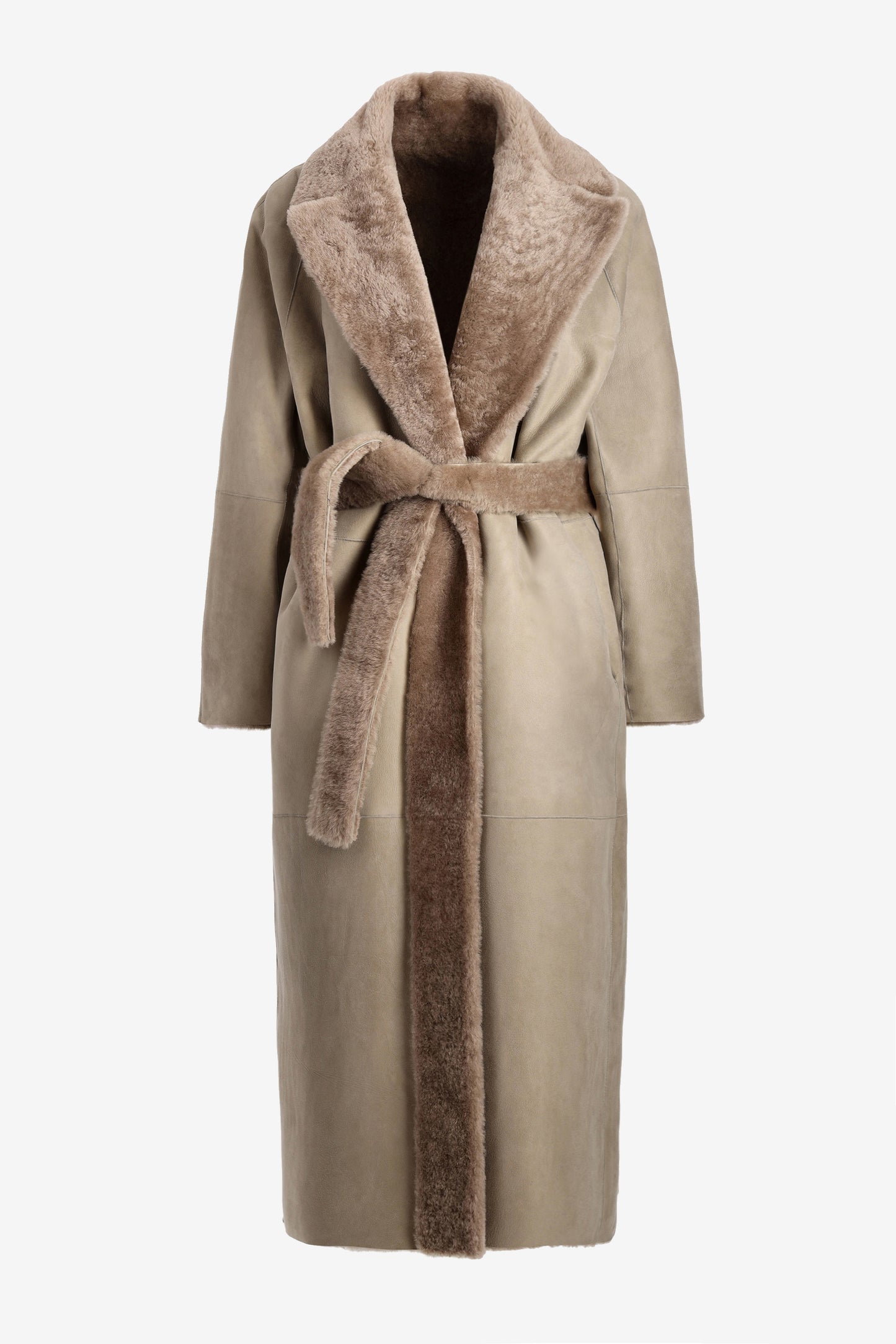 Maxi Teddy coat in macchiato