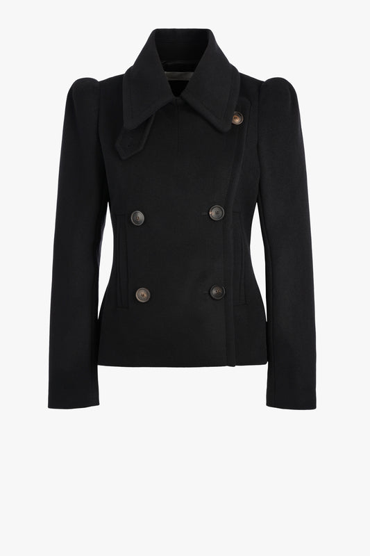 Jacke High Shoulder in Schwarz 7 For All Mankind