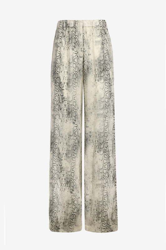 Fluid trousers in Snake