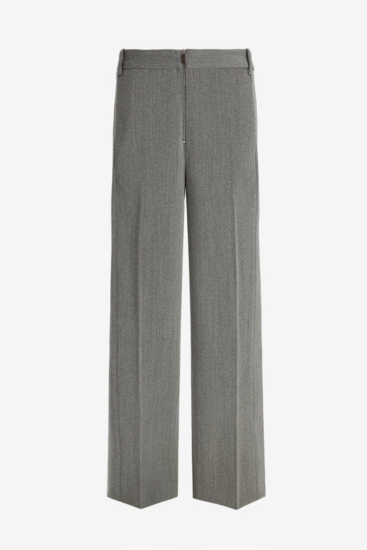 Hose Structured Wool in Grey MultiTibi - Anita Hass