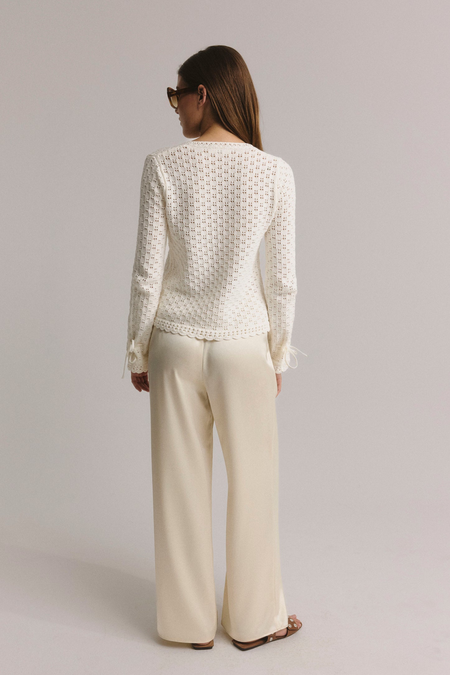 Elegant Flow trousers in ivory
