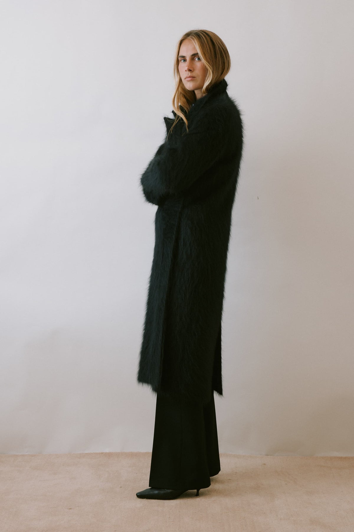 Coat Alessia in Midnight Black