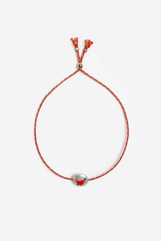 Armband Pearl in Orange LurexSorbet Island x Anita Hass - Anita Hass