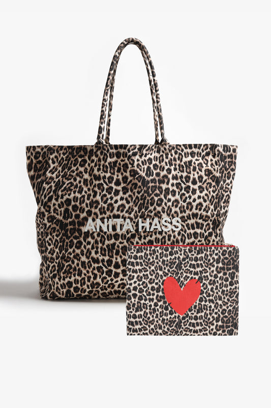 Taschen Set 'Heart' Large in LeoAnita Hass - Anita Hass