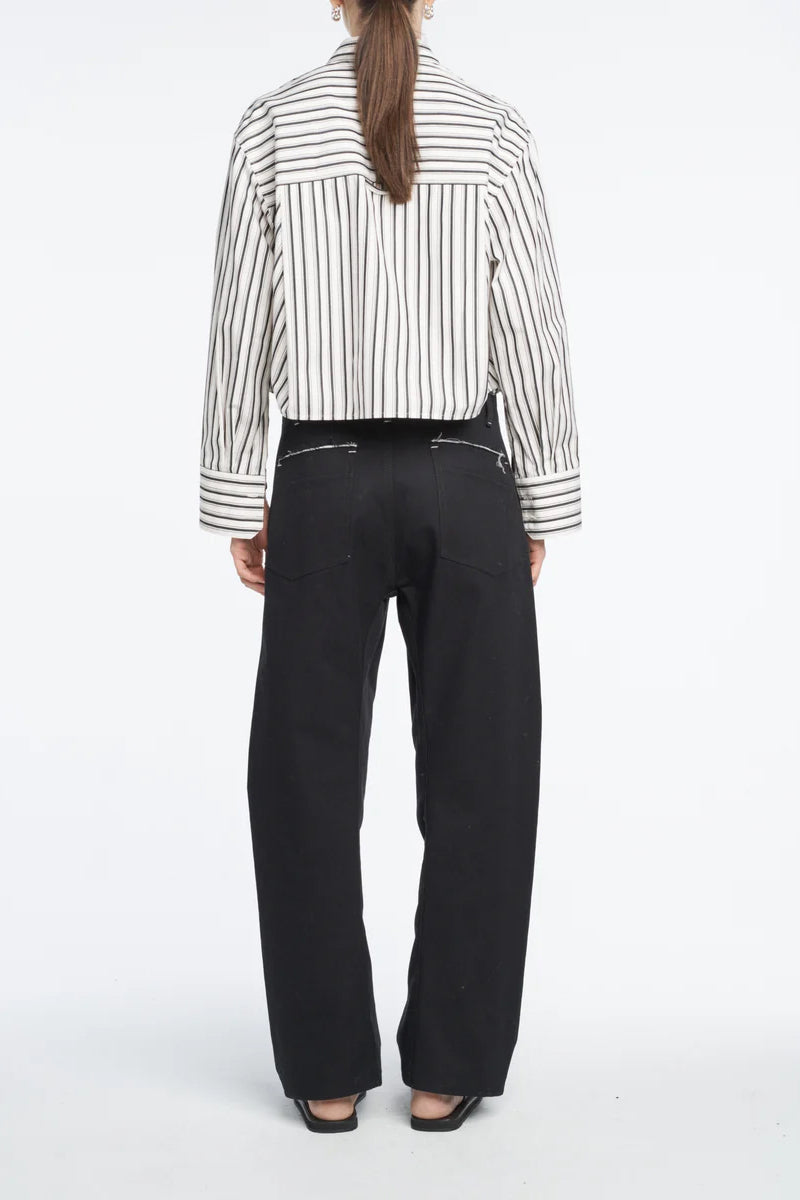 Bluse Cropped in Ivory/BlackMaria McManus - Anita Hass