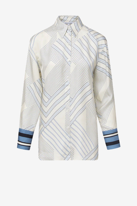 Bluse Delila in Dove/Blue LakeVeronica Beard - Anita Hass