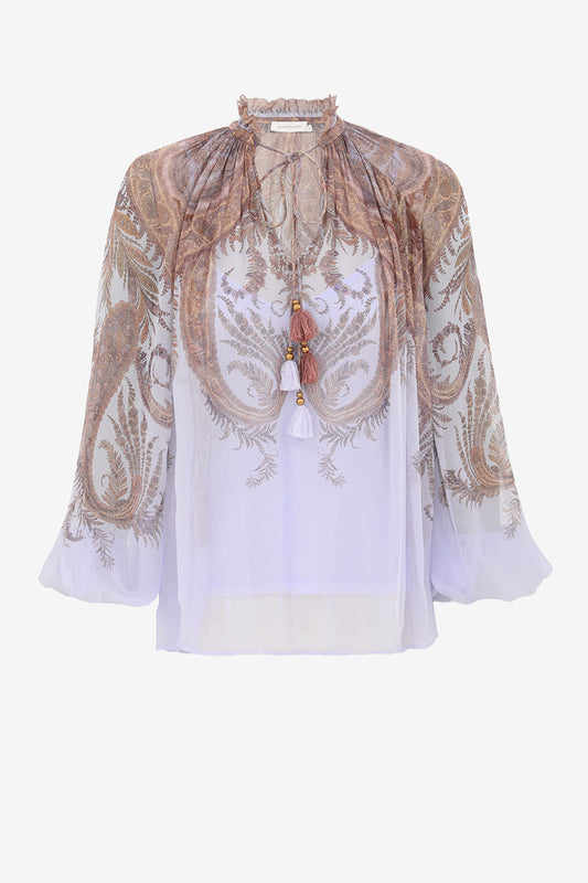 Bluse Hypnotic Billow in Lilac PaisleyZimmermann - Anita Hass