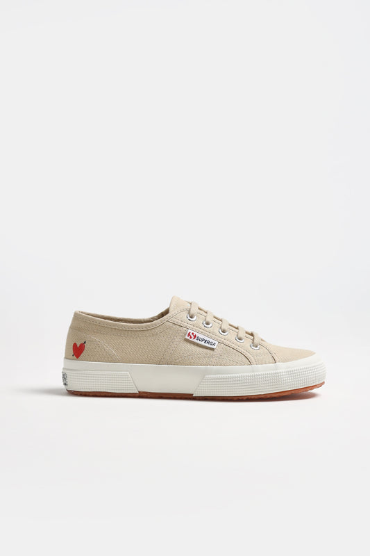 Sneaker 2750 'Heart' in BeigeSuperga x Anita Hass - Anita Hass