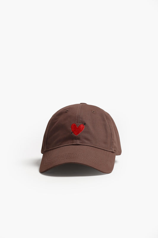 Cap Heart in Braun