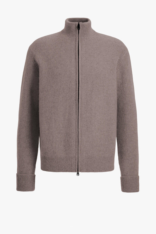 Cardigan Paulie in Dark Brown Melange