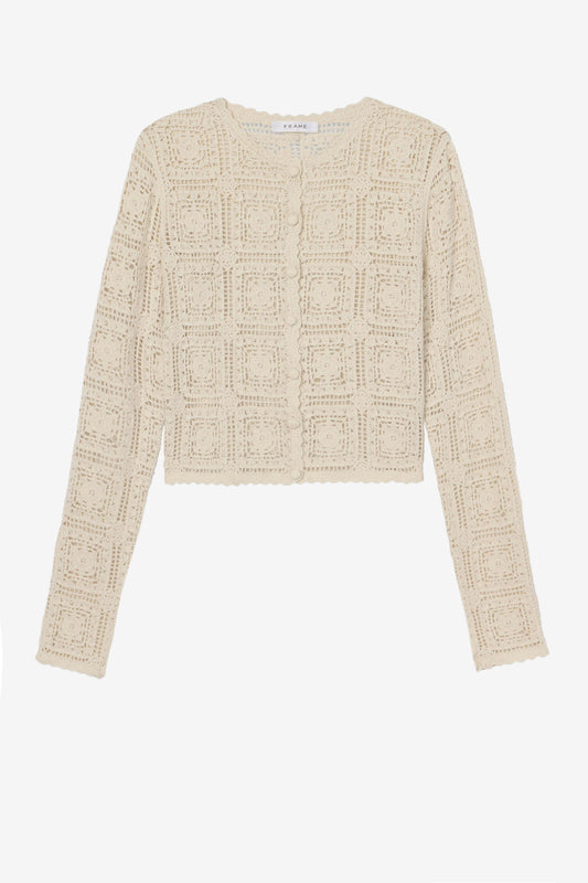 Cardigan The Crochet in CremeFrame - Anita Hass