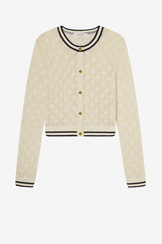 Cardigan The Rookie in Creme/NavyFrame - Anita Hass