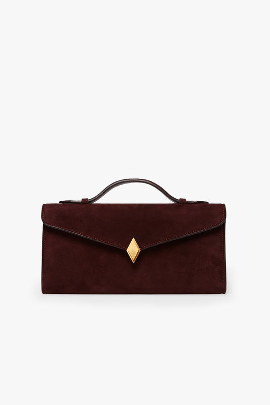 Clutch Edge in Amarone Suede