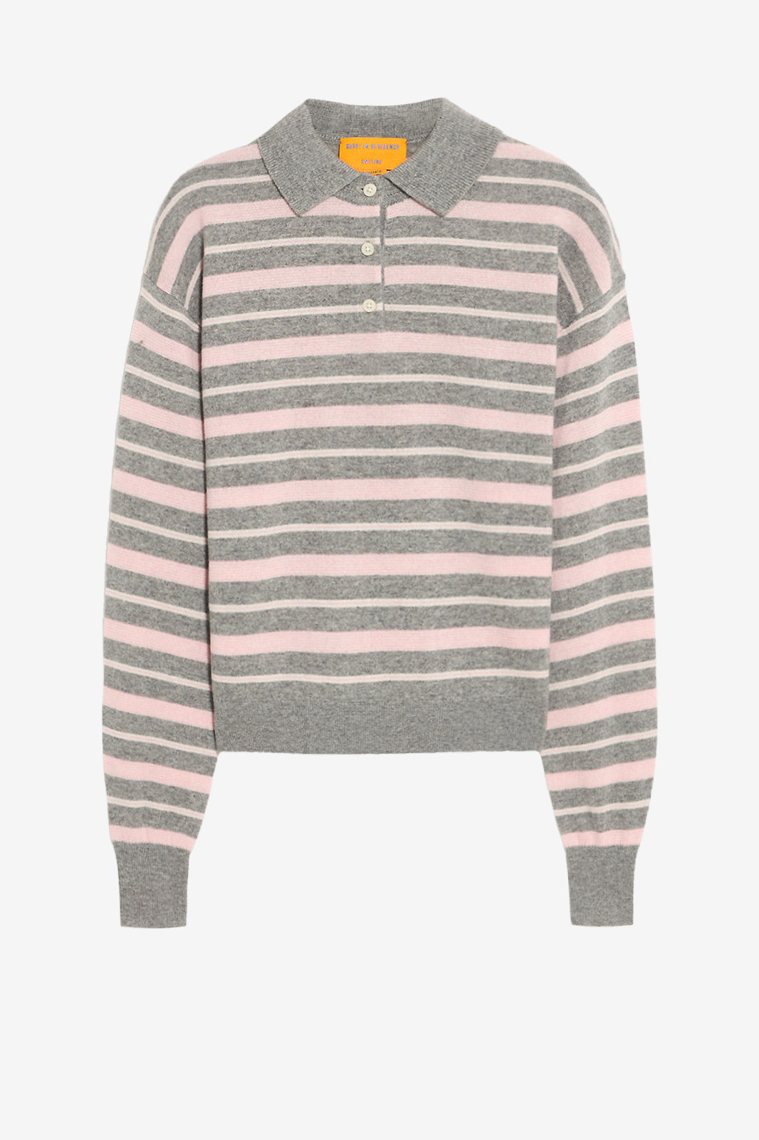 Pullover Collegiate Stripe in Heather Grey