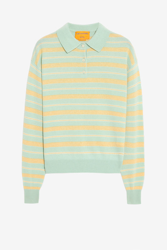 Pullover Collegiate Stripe in Seaglass