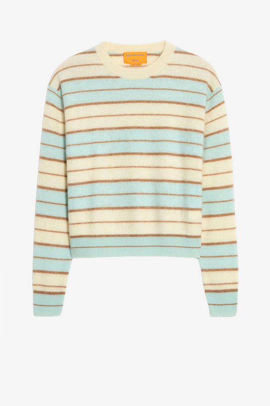 Pullover Grizzly Stripe in Seaglass