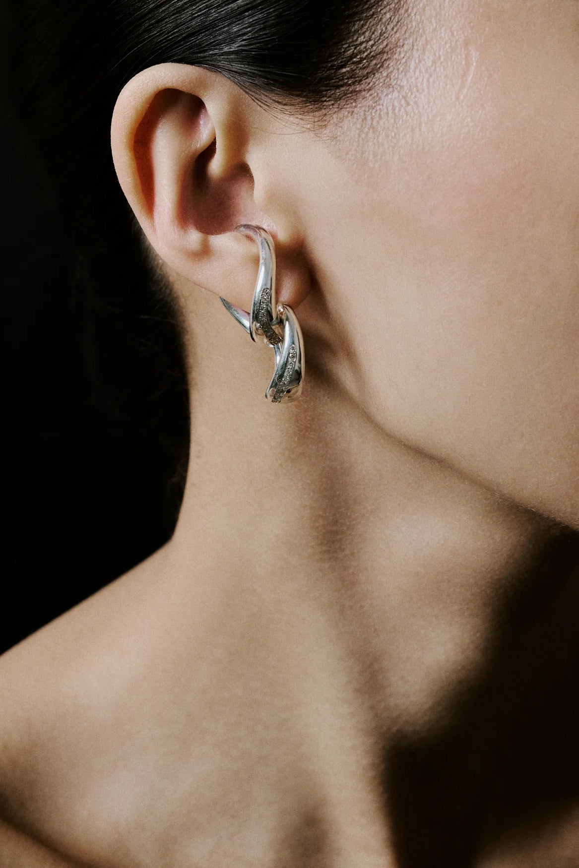 Creolen Curvy Diamonds in SilberLilian von Trapp - Anita Hass