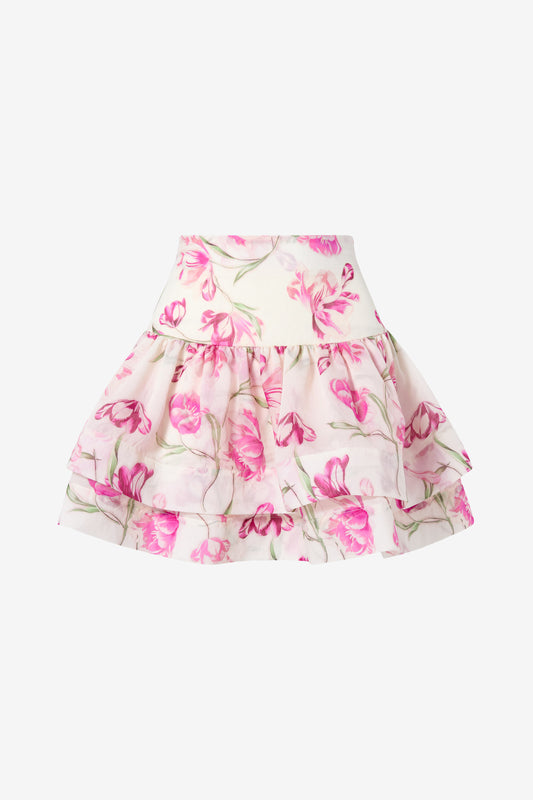 Fantine skirt in tulip pink