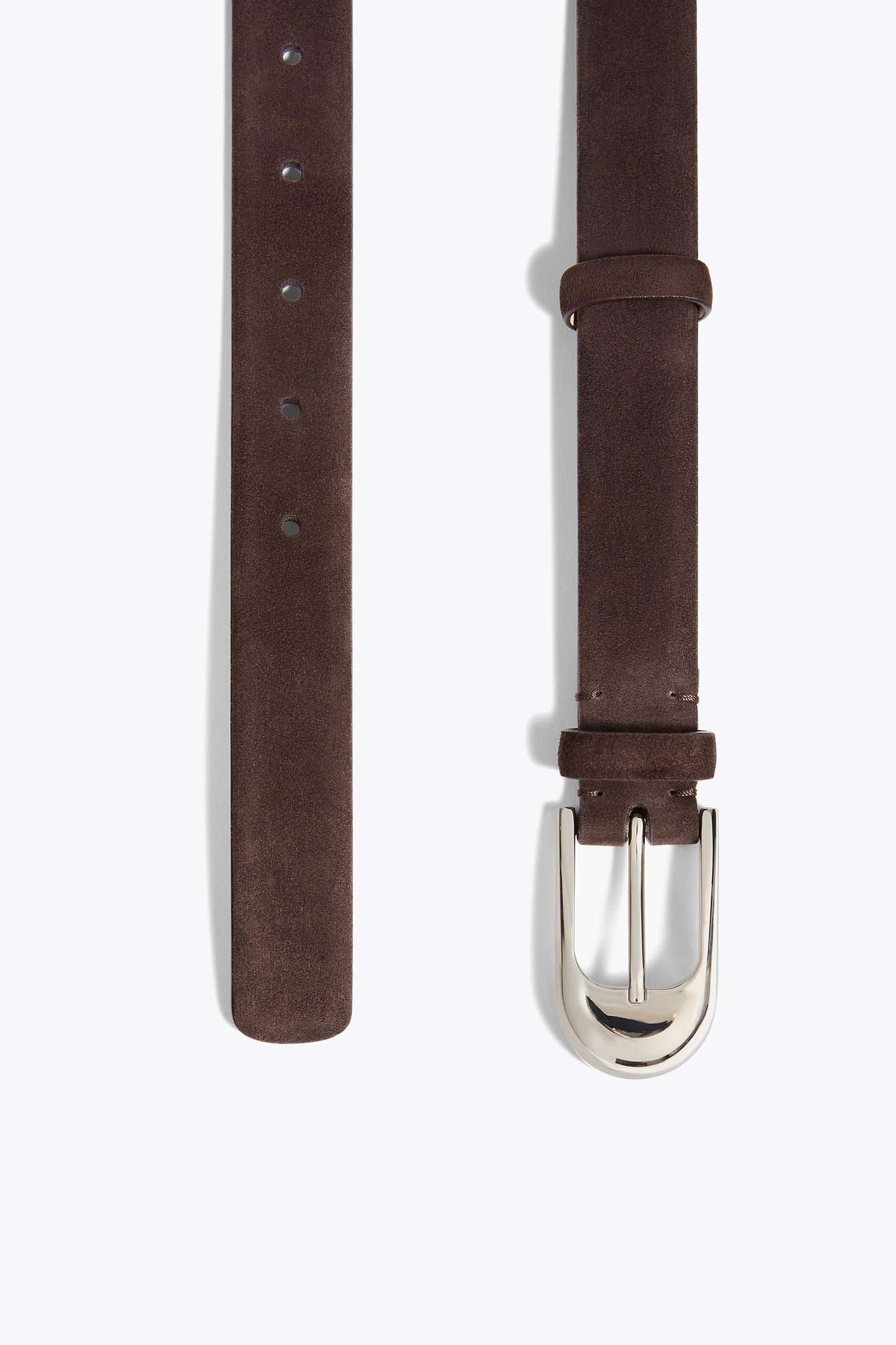 Gürtel Dome in Braun Suede/SilberKhaite - Anita Hass