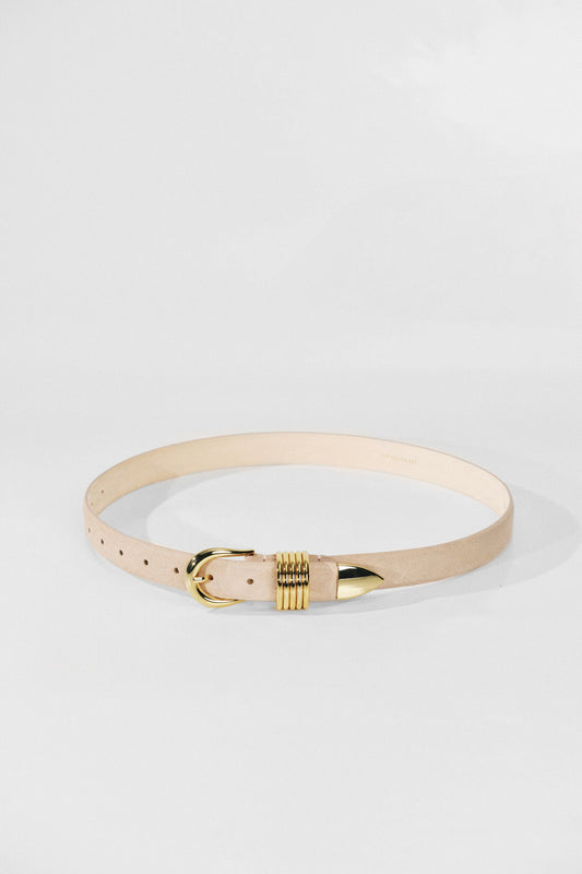 Gürtel Hollyhock in Beige Suede/GoldDéhanche - Anita Hass