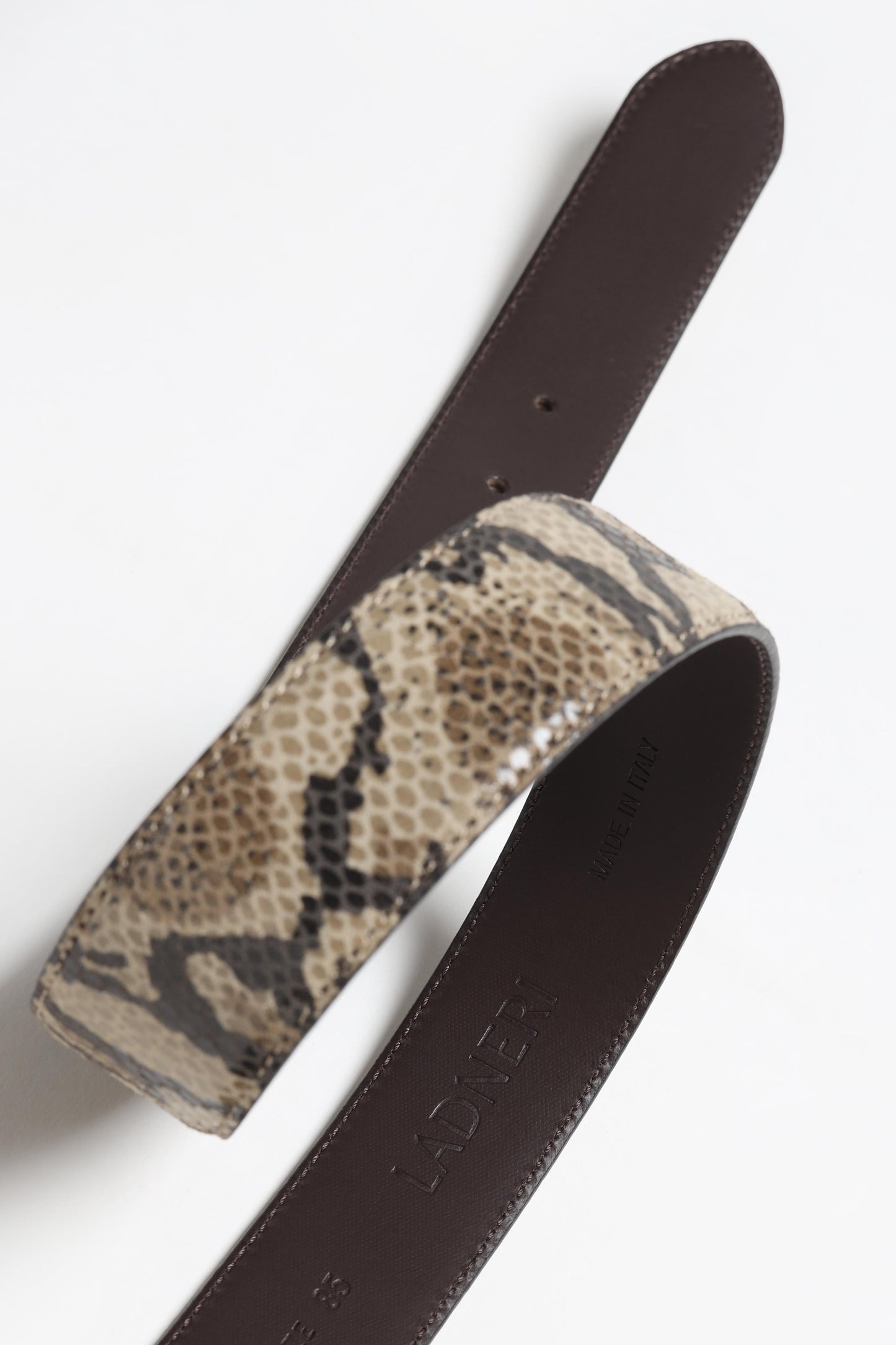 Gürtel Velin in Sand SnakeLadneri - Anita Hass