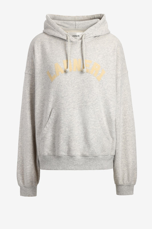 Hoodie College in Grau Melange/BeigeLadneri - Anita Hass