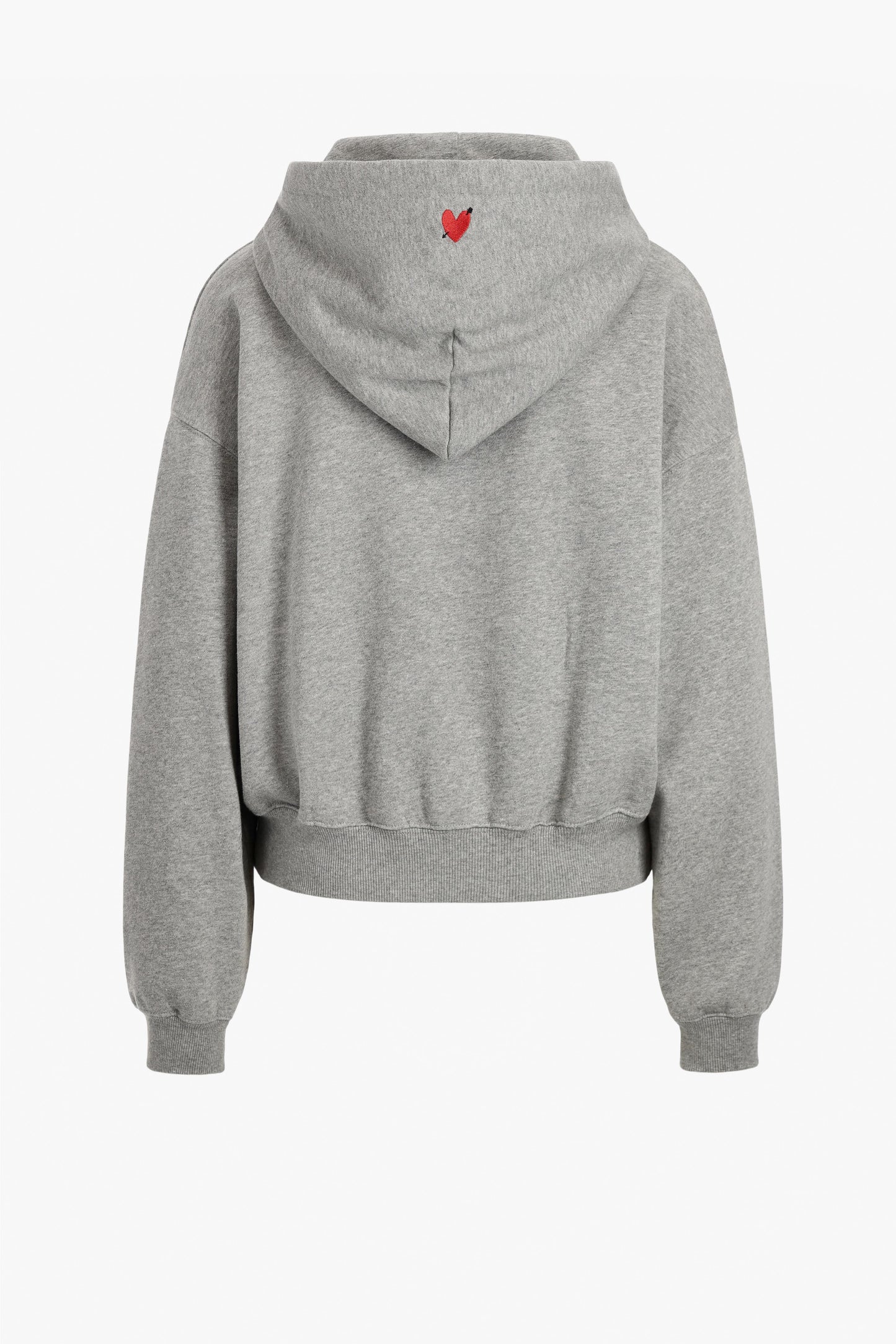 Hoodie Crystal in Melange Grey