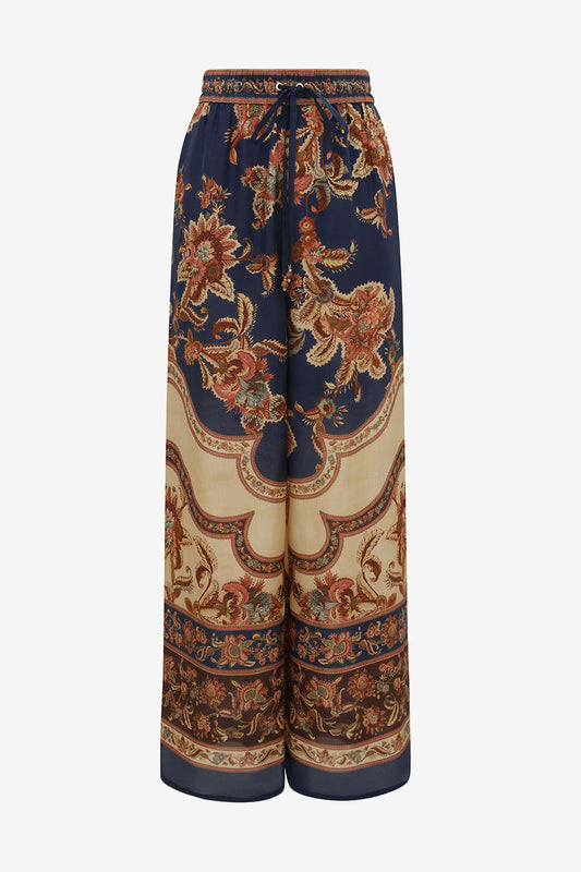 Pantalon Aster, couleur bleu marine, style jacobéen