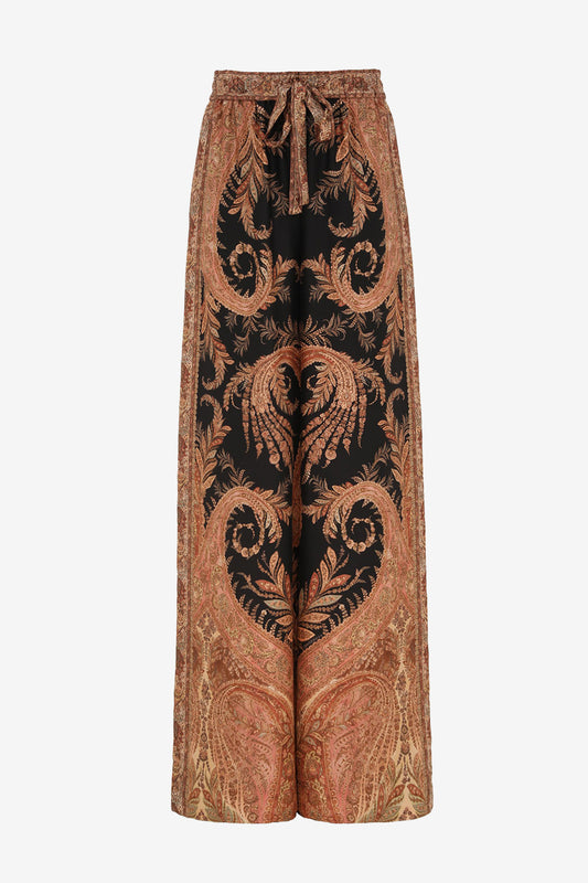 Hose Hypnotic Track in Black PaisleyZimmermann - Anita Hass