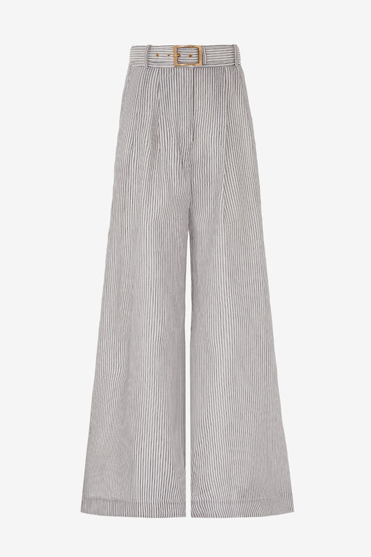 Hose Hypnotic Wide Leg Striped in NavyZimmermann - Anita Hass