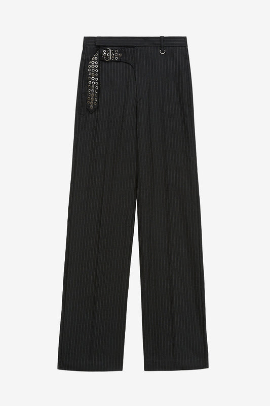 Hose Noanne in Pinstripe BlackIsabel Marant - Anita Hass