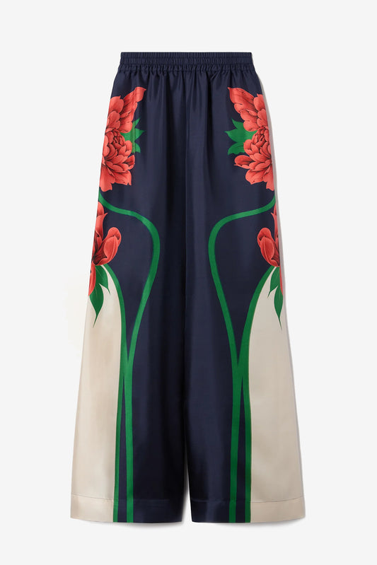 Palazzo pants in Queen Peony Blue