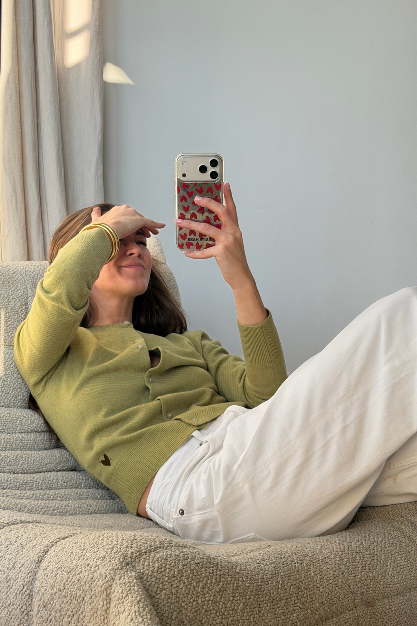 Cardigan Ivy in AvocadoAnita Hass - Anita Hass