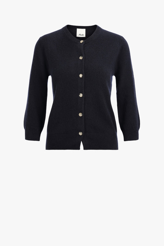 Cardigan Round 3/4 in Navy