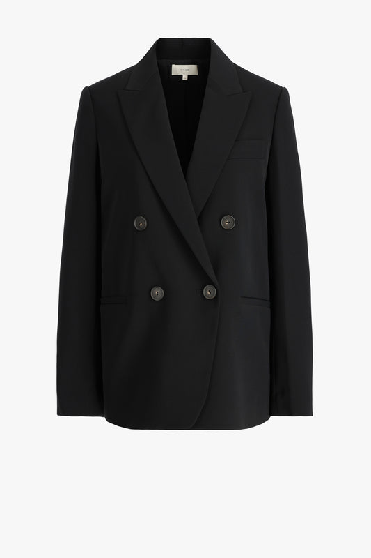 Blazer Crepe Double in Schwarz