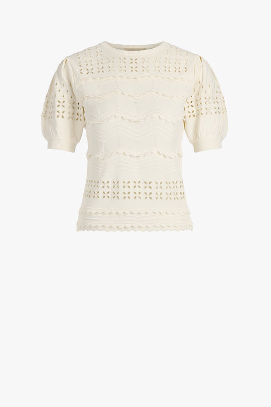 Marcelena knitted shirt in cowrie