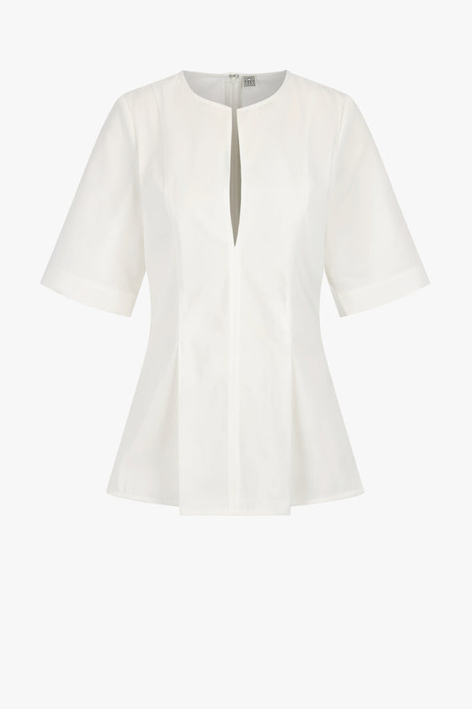 Tailored top in white