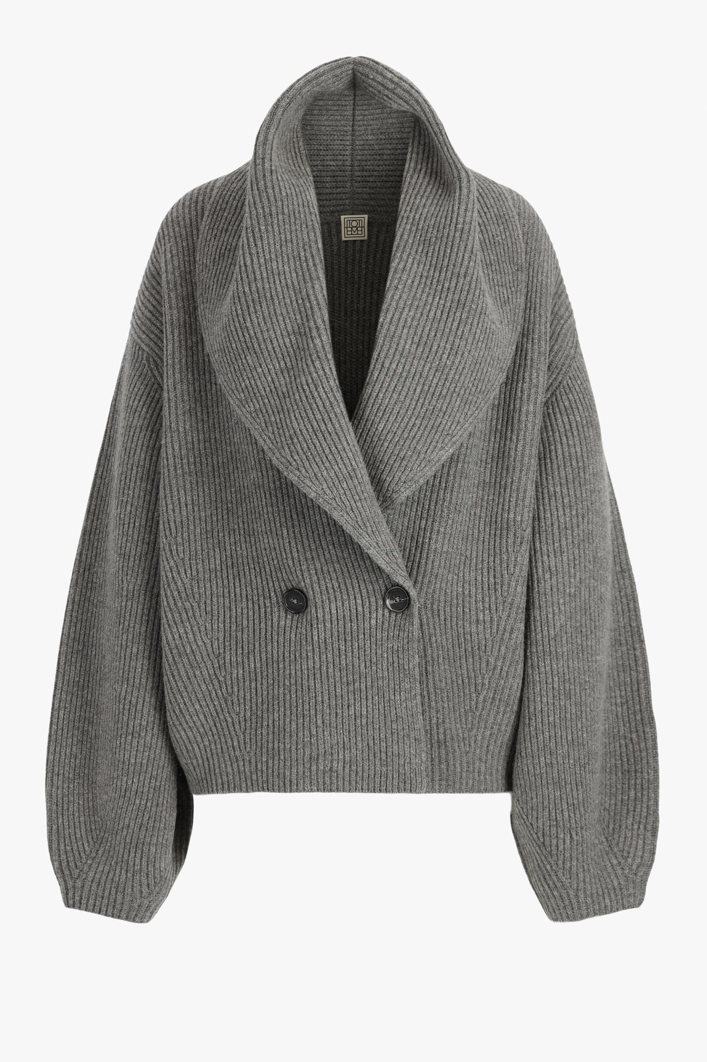 Cardigan Shawl in Mid Grey Melange