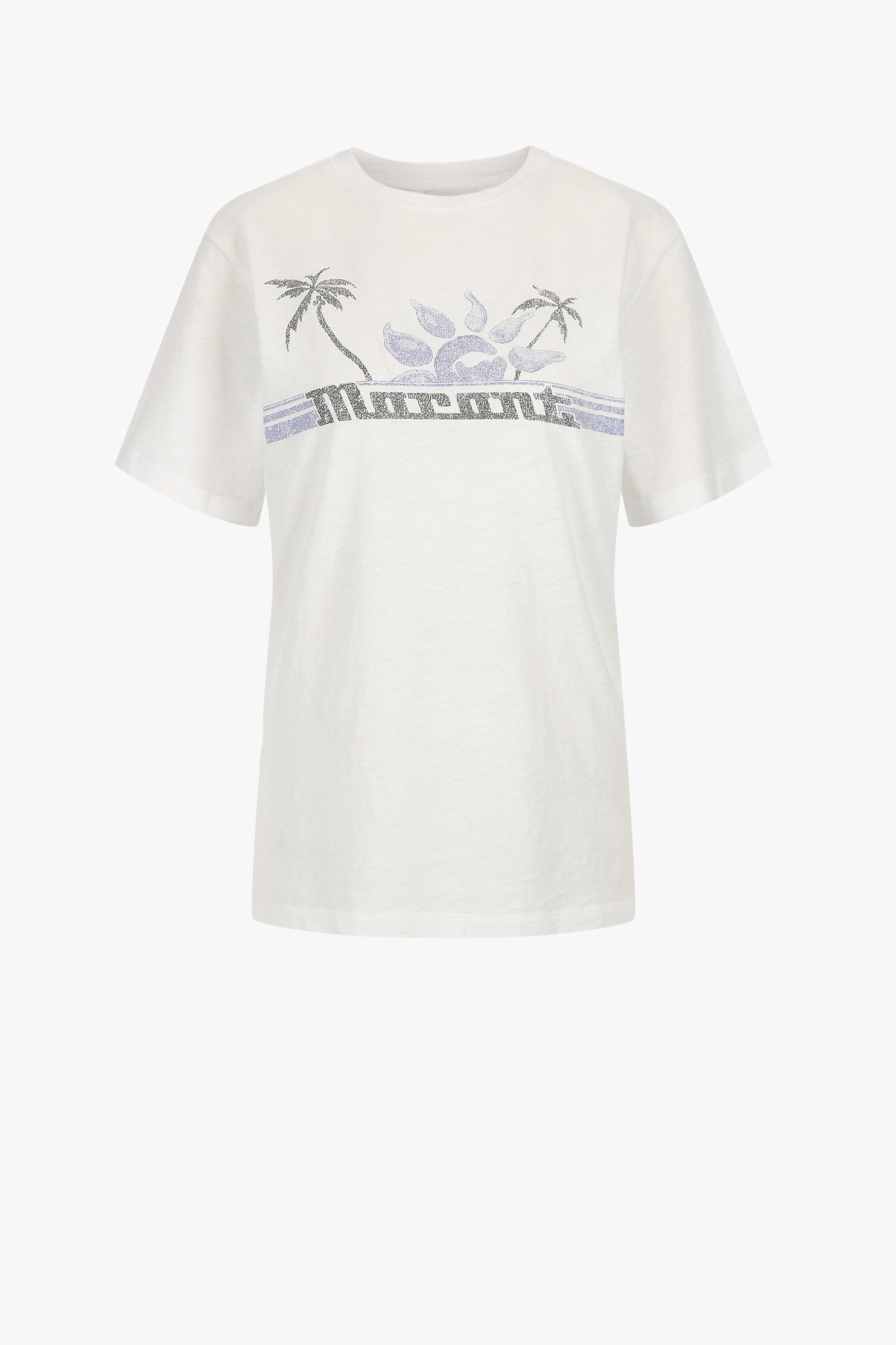 Zewel T-shirt in White/Blue