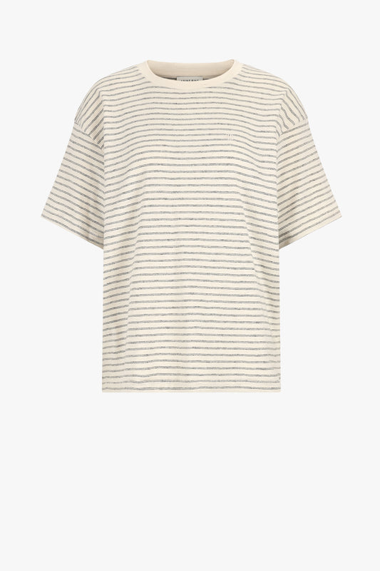 T-shirt Cade in Black Stripes