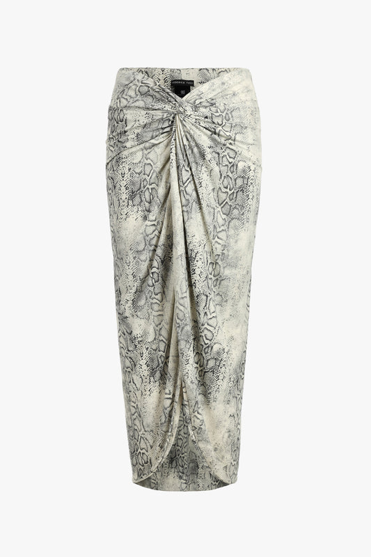 Rock Draped in Snake