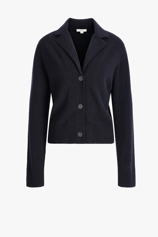 Cardigan Lapel in Coastal BlueVince - Anita Hass