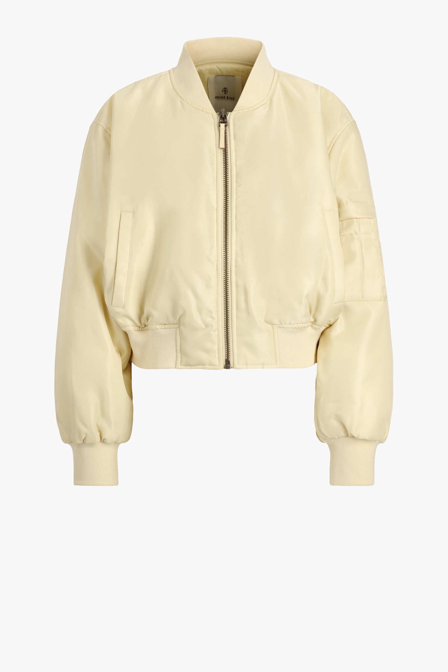 Bomberjacke Leon Cropped in Butter YellowAnine Bing - Anita Hass