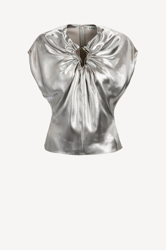 Bluse Draped Summer in SilberLanvin - Anita Hass