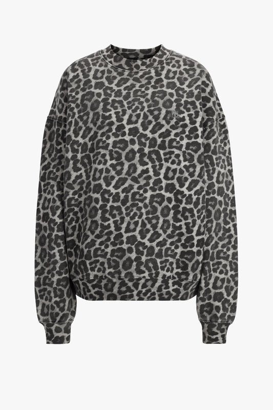 Sweatshirt Miles in Grey LeopardAnine Bing - Anita Hass