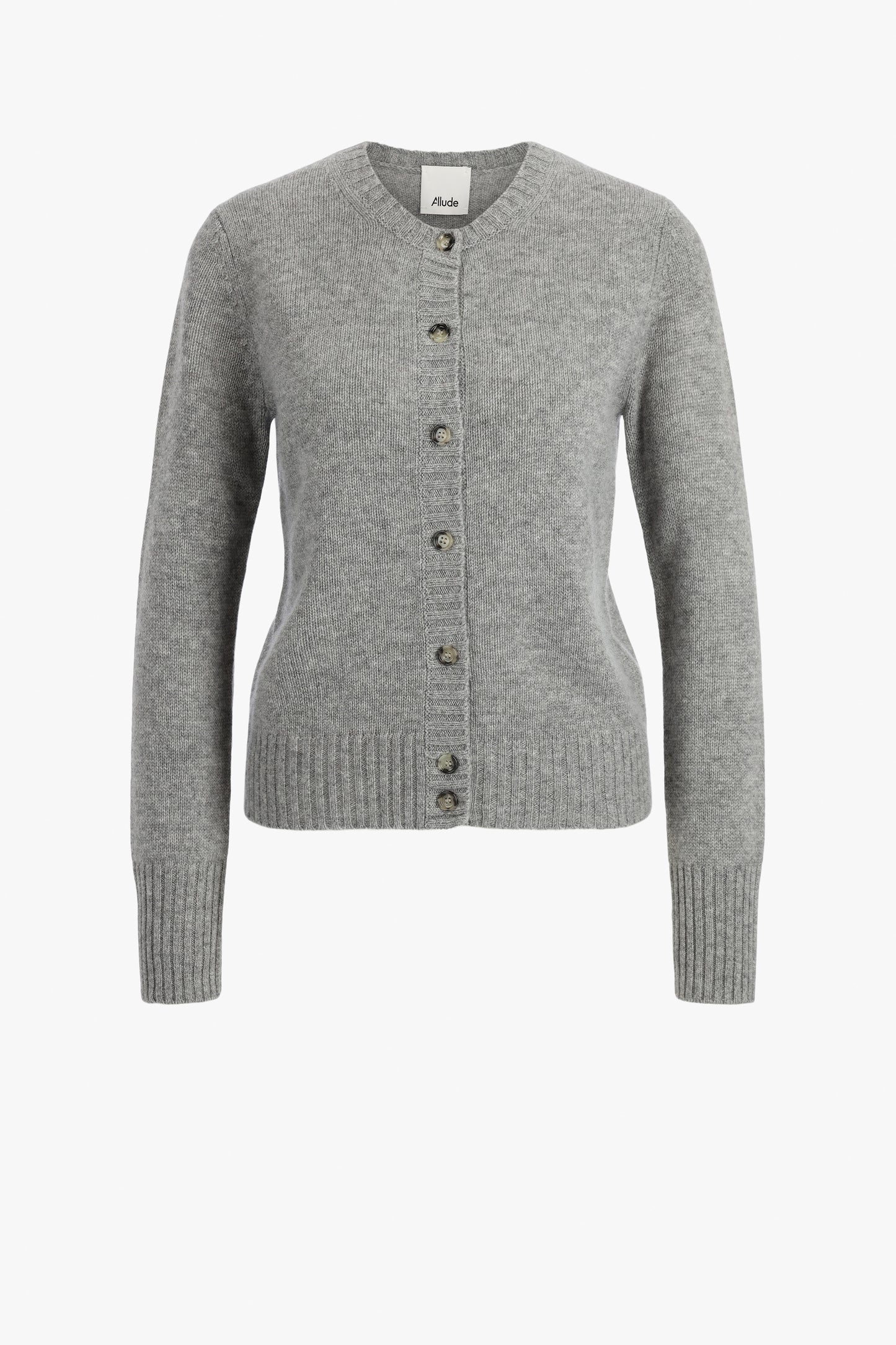 Cardigan Round in Heather Grey