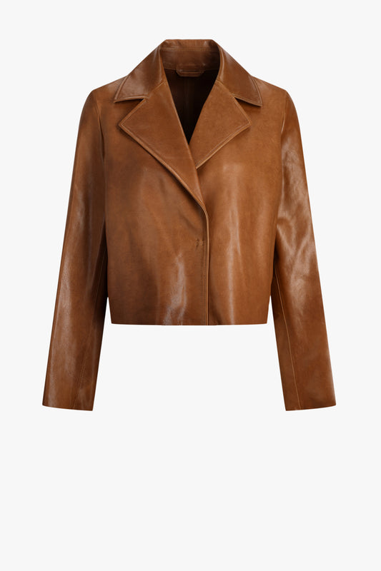 Lederjacke Rowan in Cognac