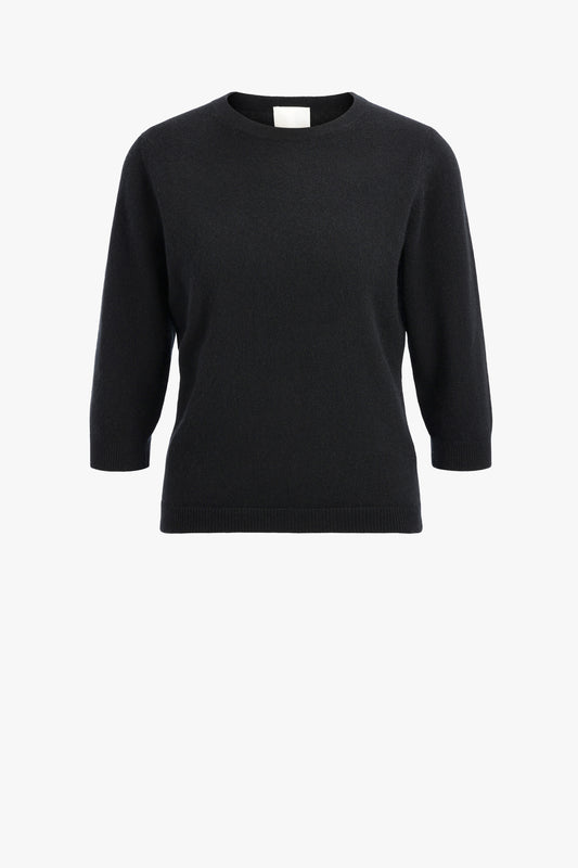 Pullover Round 3/4 in Schwarz