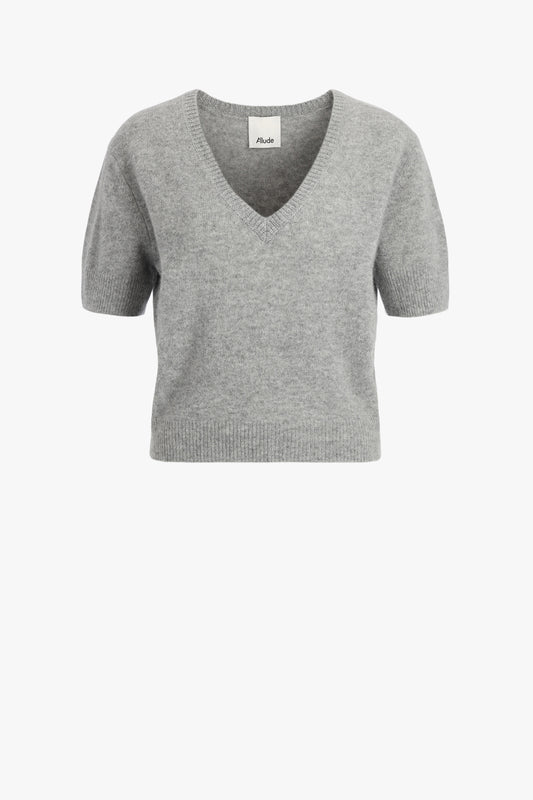 Sweater V-Half in gray